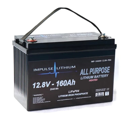 Impulse Lithium 12v-160Ah All Purpose LiFePO4 Lithium Battery