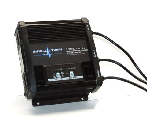 Impulse Lithium 2 Bank – 12/24 AC Charger