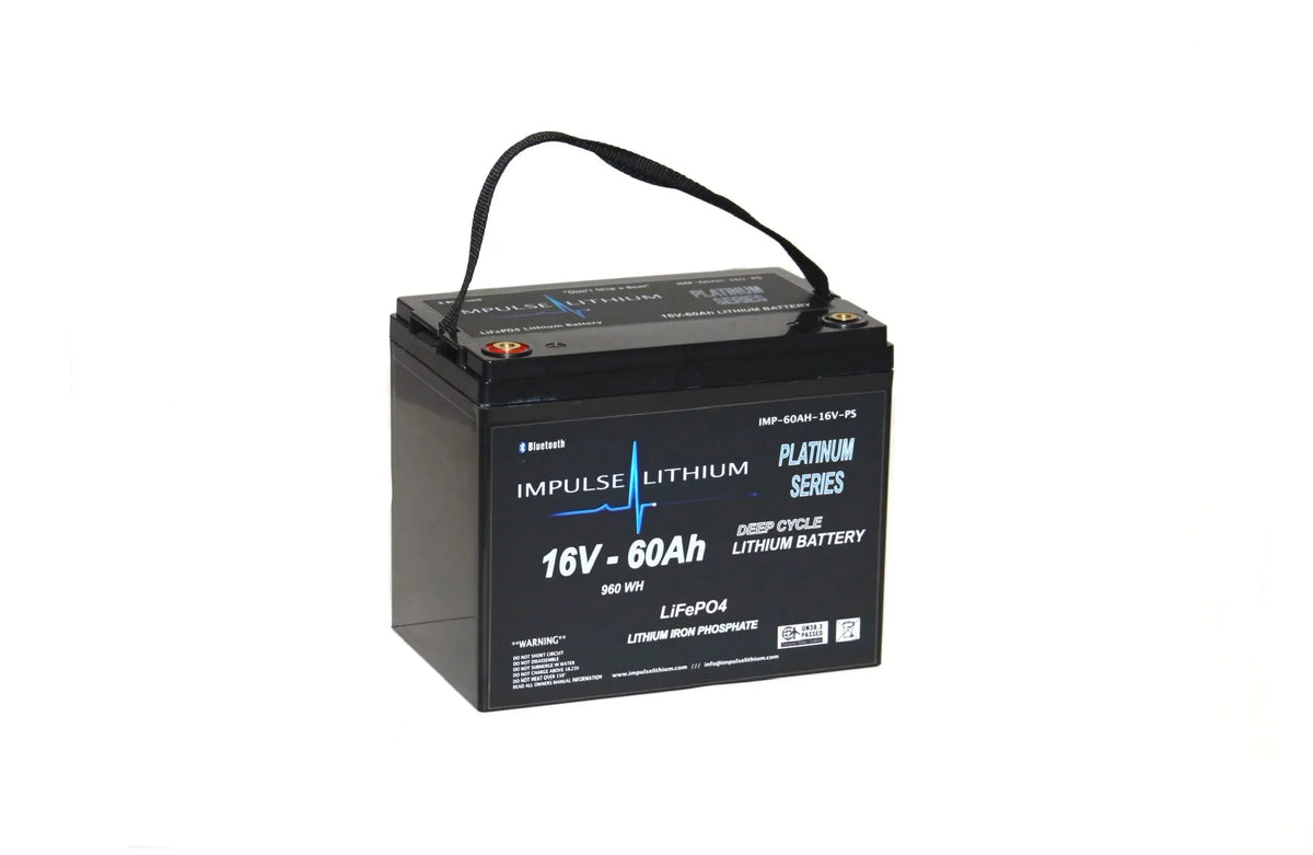 16v 60Ah Platinum Series Marine Electronics Battery Hydrilla Gear