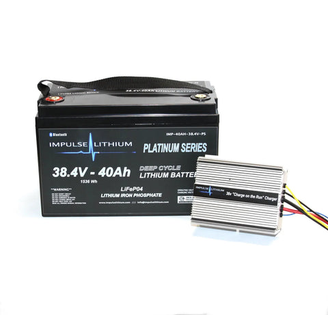 36v 40Ah Platinum Series Lithium Battery DC Combo