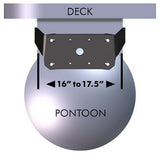 Power-Pole Pontoon Mount - 16-17.5" Face