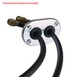 Hydrilla Gear's Bulkhead Plate - Minn Kota Raptor, Silver