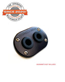 Hydrilla Gear's Bulkhead Plate: Minn Kota Raptor, Black