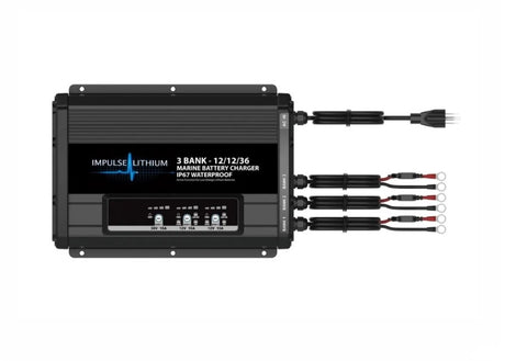 Impulse Lithium 3 Bank – 12/12/36 AC Charger