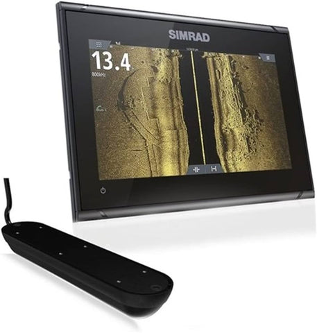 Simrad GO9 XSE Chartplotter/Fishfinder with Active Imaging 3-in-1 Transom Mount Transducer and C-map Discover Chart
