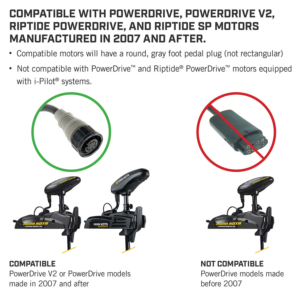 フットエレキMINN KOTA Minn Kota PowerDrive Bluetooth Foot Pedal - ACC Corded – Hydrilla Gear
