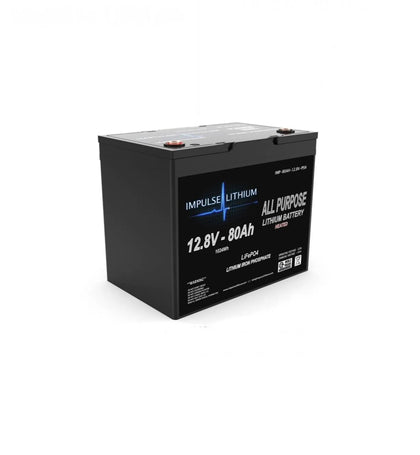 Impulse Lithium 12v-80Ah All Purpose LiFePO4 Lithium Battery