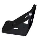 Power-Pole Deck Mount - 0" Setback - 6" Rise - Black