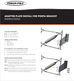 Power-Pole Braced Kit Porta-Bracket P-5-6 Starboard, White