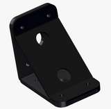 Power-Pole Deck Mount - 0" Setback - 6" Rise - Black