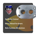 Hydrilla Gear's Bulkhead Plate - Minn Kota Raptor, Silver