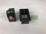 Jack plate rocker switch with bezel