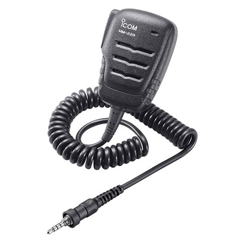 Icom Hm228 Compact Waterproof Speaker Microphone