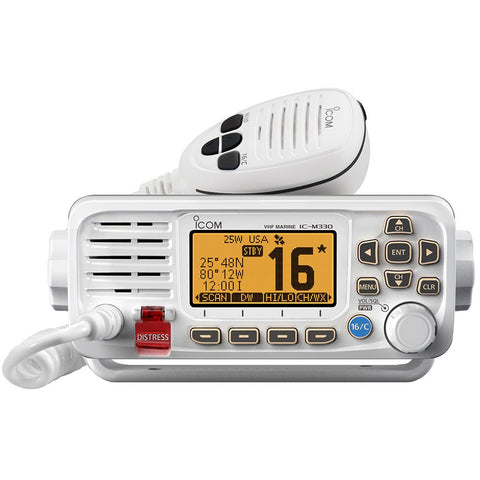 Icom M330 VHF Radio Compact w/GPS - White