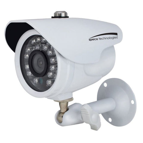 Speco HD-TVI 2MP Color Waterproof Marine Bullet Camera w/IR, 10' Cable, 3.6mm Lens, White Housing