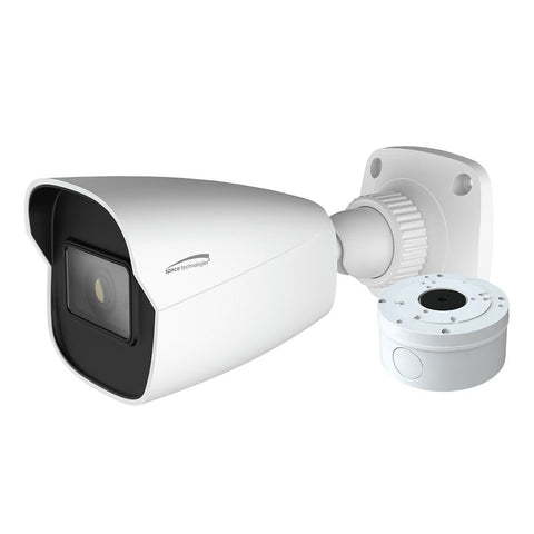 Speco 4MP H.265 AI Bullet Camera 2.8mm Lens - White Housing w/Included Junction Box (Power Over Ethernet)