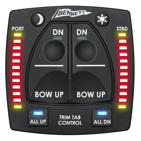 Bennett Obi9000-e Control With Indicator Lights For Bolt Electric Trim Tabs