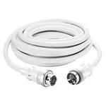 Hubbell Hbl61cm42wled White 50amp Cable W/led 25'