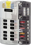 Blue Sea 5032 12-gang 2-group Fuse Block St Ato/atc Negative Bus And Cover