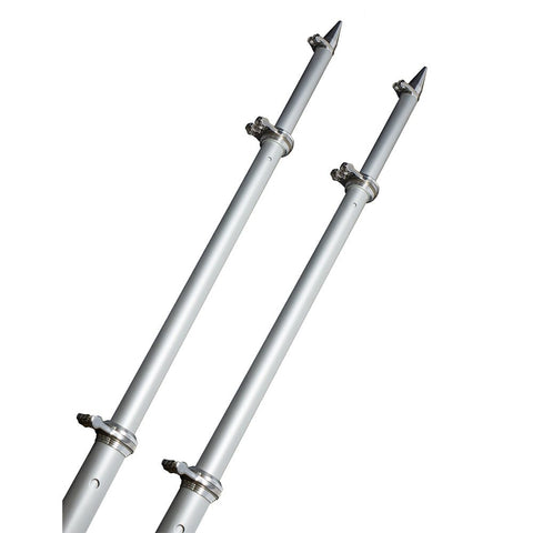 TACO 18' Deluxe Outrigger Poles w/Rollers - Silver/Silver