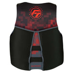 Full Throttle Men's Rapid-Dry Flex-Back Life Jacket - M - Black/Red
